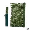 Palissade de Jardin Volets 1,5 x 3 m Vert Plastique (4 Unités)