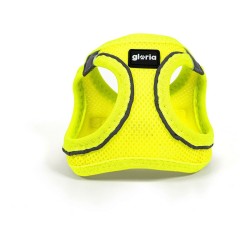 Harnais pour Chien Gloria Air Mesh Trek Star Réglable Jaune L (33,4-35 cm)