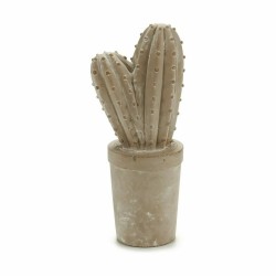 Figure décorative de jardin Cactus Pierre Ciment 11 x 28 x 11 cm (3 Unités)