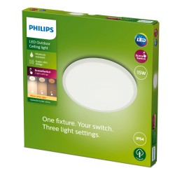 LED plafond Philips Superslim Blanc 15 W