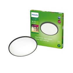 LED plafond Philips Superslim Noir 15 W