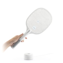 Raquette Anti-insectes Rechargeable 2 en 1 avec Lumière UV KL Rak InnovaGoods Multicouleur Métal 30 x 40 cm (Reconditionné A)