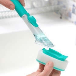 Brosse à récurer avec manche et distributeur de savon Cleasy InnovaGoods IG816117 Vert Plastique (Reconditionné A)