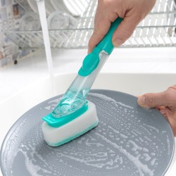 Brosse à récurer avec manche et distributeur de savon Cleasy InnovaGoods IG816117 Vert Plastique (Reconditionné A)