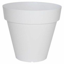 Pot Riviera Blanc Plastique Carré Ø 50 cm