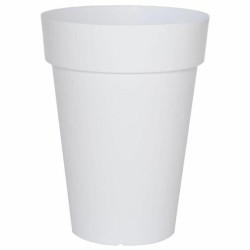 Pot Riviera Blanc Plastique Carré Ø 40 cm