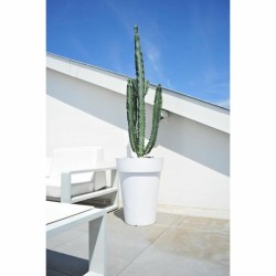 Pot Riviera Blanc Plastique Carré Ø 40 cm