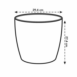 Pot Elho 5642723015000 Blanc polypropylène Plastique Rond