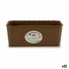 Jardinière Stefanplast Marron PVC 13 x 11 x 28,5 cm (12 Unités)