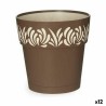 Pot auto-arrosant Stefanplast Gaia Marron Plastique 19 x 19 x 19 cm (12 Unités)