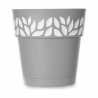 Pot auto-arrosant Stefanplast Cloe Gris Plastique 29 x 29 x 29 cm (6 Unités)