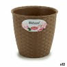 Cache-pot Stefanplast Marron Plastique 14 x 13 x 14 cm (12 Unités)