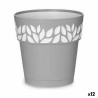 Pot auto-arrosant Stefanplast Cloe Gris Plastique 19 x 19 x 19 cm (12 Unités)