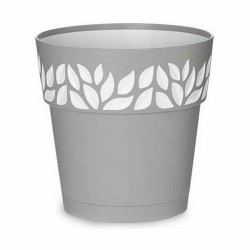 Pot auto-arrosant Stefanplast Cloe Gris Plastique 19 x 19 x 19 cm (12 Unités)