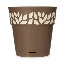 Pot auto-arrosant Stefanplast Cloe Marron Plastique 25 x 25 x 25 cm (6 Unités)