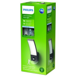 Applique Murale Philips Luminarias de exterior Gris Anthracite 12 W 1200 Lm (4000 K)