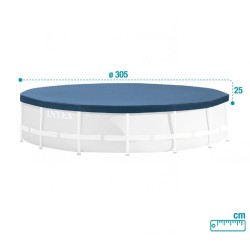 Bâches de piscine   Intex 28030E         305 x 25 x 305 cm  