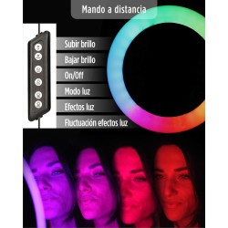 Anneau Lumineux pour Selfie Rechargeable KSIX Smartphone 12W