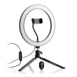 Selfie Ring Light Anneau de Lumière avec Triepied et Télécommande Youaro InnovaGoods