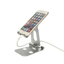 Support pour Mobiles KSIX Swivel Argenté