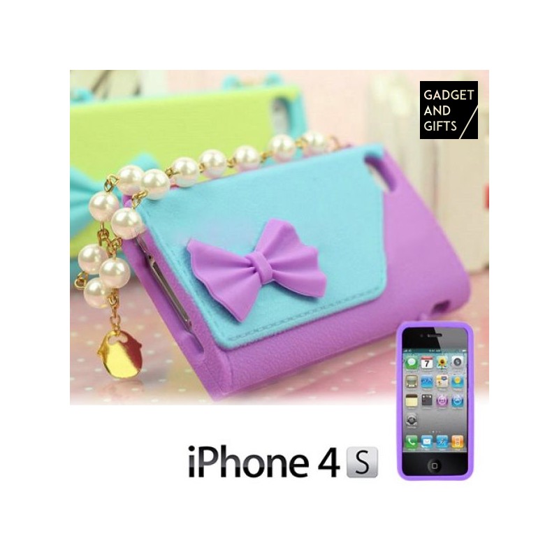 Coque iPhone 4/4S Sac avec Perles