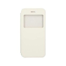 Housse Folio pour Mobile avec Fenêtre Iphone 6 Blanc