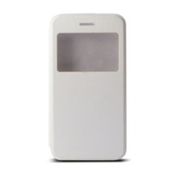 Housse Folio pour Mobile avec Fenêtre Iphone 6 Blanc