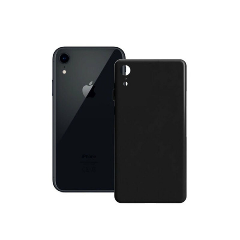 Protection pour téléphone portable iPhone XR Contact Silk TPU Noir