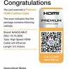 Câble HDMI NANOCABLE HDMI V2.0, 0.5m 10.15.3600 V2.0 4K 0,5 m