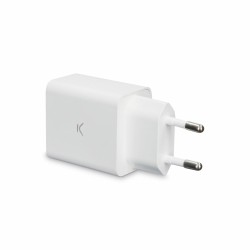 Chargeur mural KSIX 2 USB 2.4A Blanc