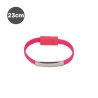 Bracelet Câble Micro USB Contact 23 cm Rose