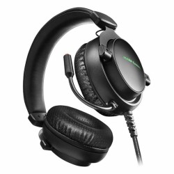 Casques avec Micro Gaming Mars Gaming MH4X LED (2 m) Noir