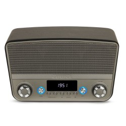 Radio Aiwa BSTU750BK   50W Haut-parleur Argenté Noir Vintage