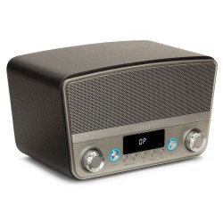 Radio Aiwa BSTU750BK   50W Haut-parleur Argenté Noir Vintage