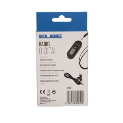 Radio numérique portable ELBE RF96 Noir FM Mini