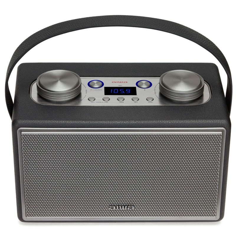 Radio Bluetooth portable Aiwa BSTU800BK   50W Haut-parleur Gris Vintage