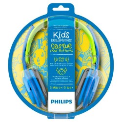 Casque audio Philips (3.5 mm) Bleu Pour les garçons Avec câble