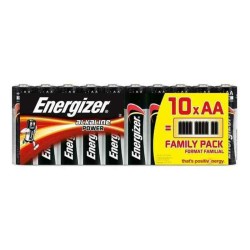 Piles Alcalines Energizer 27500 AA LR06 (10 uds)