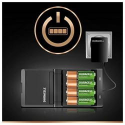 Chargeur + Piles Rechargeables DURACELL CEF27EU 2 x AA + 2 x AAA 1700 mAh 750 mAh