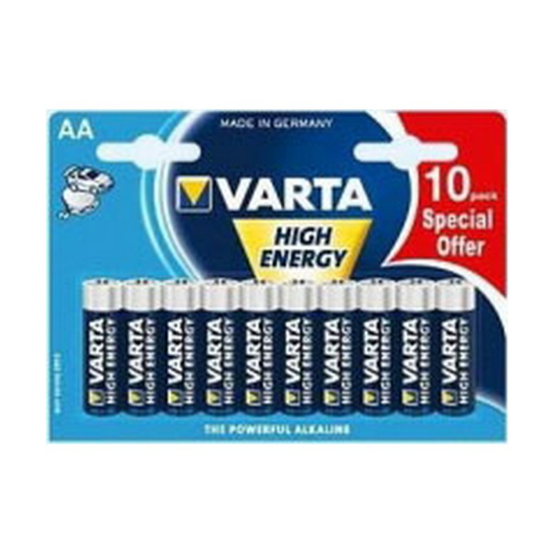 Batteries Varta High Energy AA 10-pack (10 Pièces)