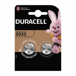 Piles Bouton au Lithium DURACELL CR2032 3 V (2 Unités)