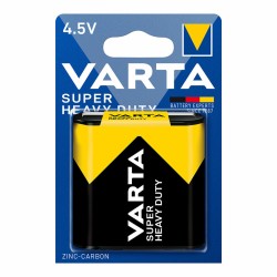 Pile Varta Super Heavy Duty 4,5 V Saline Flasque 3LR12