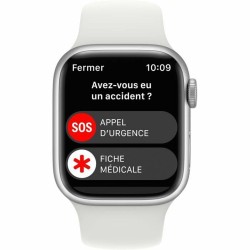 Montre intelligente Apple Watch Series 8 Blanc 4G WatchOS 9