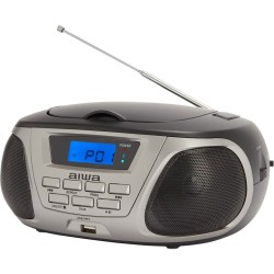 Radio-CD Bluetooth MP3 Aiwa BBTU300TN    5W Gris Noir Titane