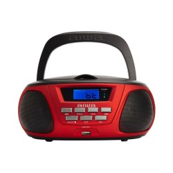 Radio-CD Bluetooth MP3 Aiwa BBTU300RD    5W Noir Rouge