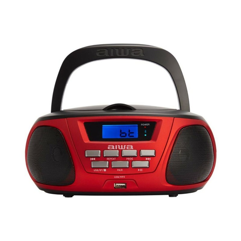 Radio-CD Bluetooth MP3 Aiwa BBTU300RD    5W Noir Rouge