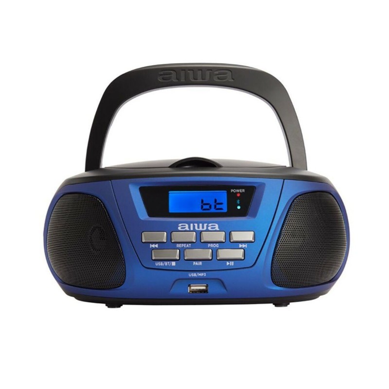 Radio-CD Bluetooth MP3 Aiwa BBTU300BL    5W Bleu Noir Noir/Bleu