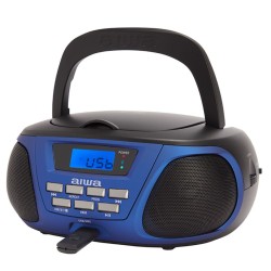 Radio-CD Bluetooth MP3 Aiwa BBTU300BL    5W Bleu Noir Noir/Bleu