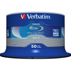 Blu-Ray BD-R Verbatim Datalife 50 Unités 25 GB 6x