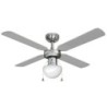 Ventilateur de Plafond avec Lumière EDM Caribe 50 W Chrome